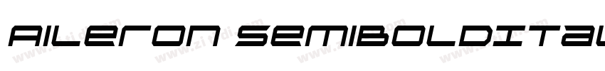 Aileron SemiBoldItal字体转换
